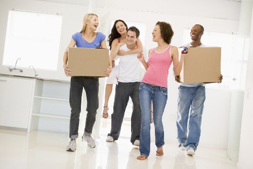 Local removals team handling a move in Wandsworth residential streets