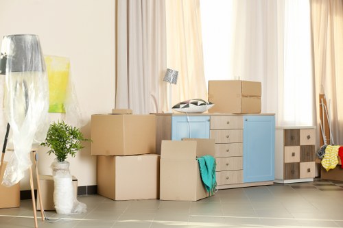 Removals van ready for a home move in Wandsworth