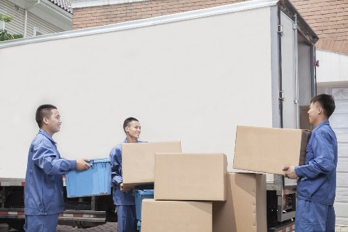 Accessible removal company website content on a digital screen