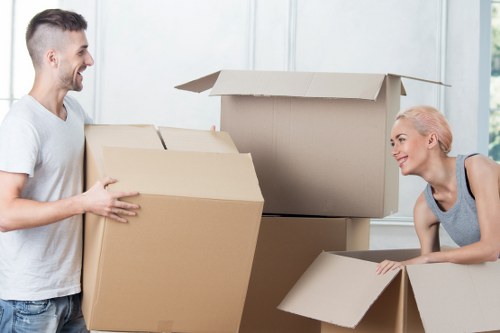 Professional movers handling a flat move in Wandsworth