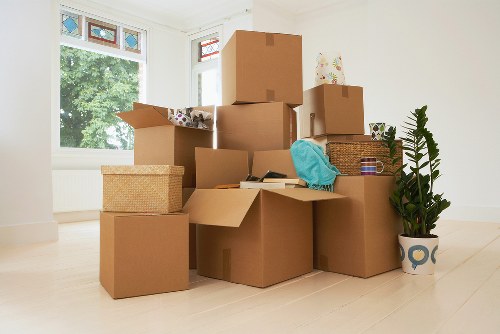 Removal van and moving equipment ready for a South West London relocation