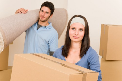 Careful loading of furniture and boxes by a removal company in Wandsworth