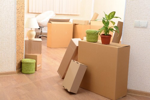 Family home move in Wandsworth with furniture being unloaded into the new property