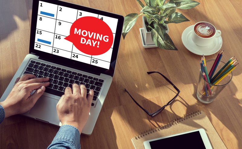 Office relocation workflow with packing, loading, and setup for a Wandsworth move